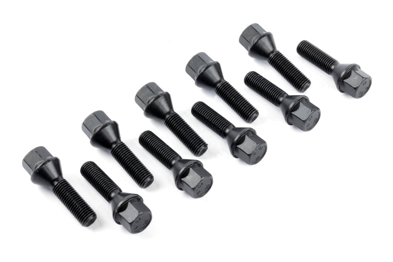 Dinan Lug Bolts - Cone Seat - M12x1.5 - 50mm - Black (Set of 10)