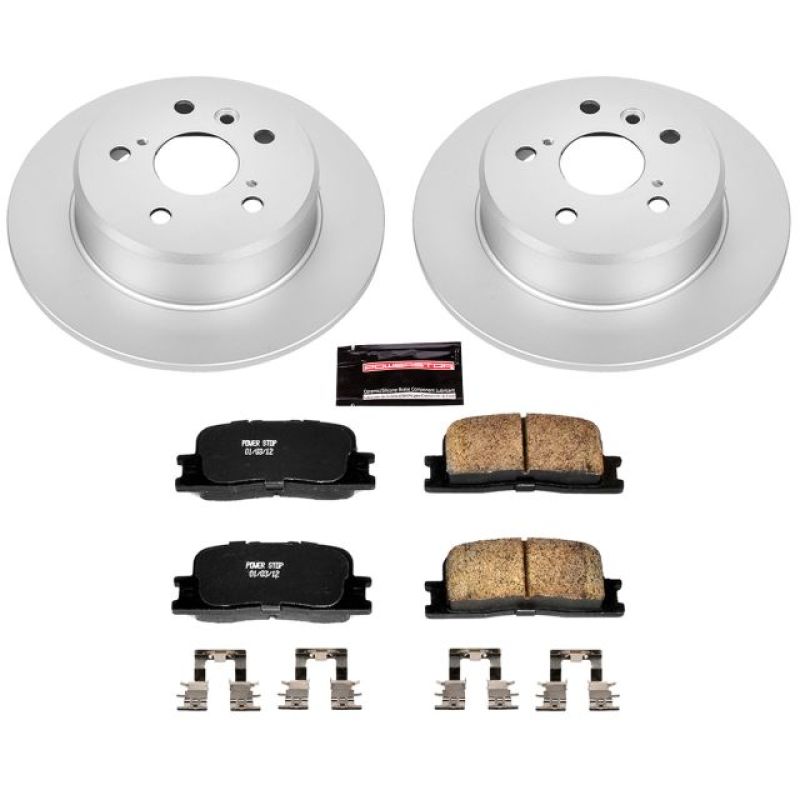 PowerStop Power Stop 01-03 Toyota Highlander Rear Z17 Evolution Geomet Coated Brake Kit
