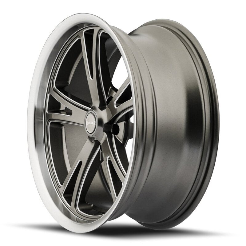 Ridler Wheels Ridler 610 17x8 / 5x120.65 BP / 0mm Offset / 83.82mm Hub Gloss Grey Polished Wheel
