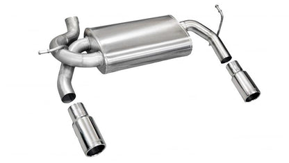 CORSA Performance Corsa 2007-2011 Jeep Wrangler 3.8L/12-14 Wrangler 3.6L Polished Sport Axle-Back Exhaust