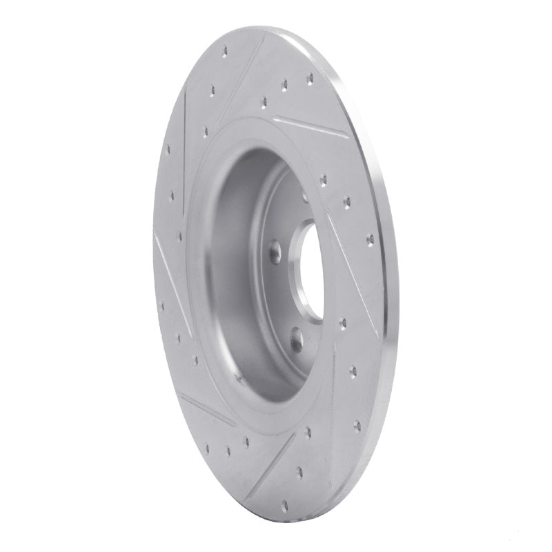 R1 Concepts R1 16-19 Land Rover Range Rover Evoque Rear Right Drilled & Slotted Silver Brake Rotor