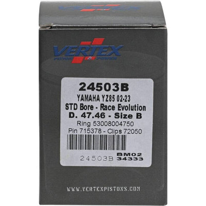Vertex Pistons Vertex Piston 02-24 Yamaha YZ 85 85cc Cast Race Evolution Piston Kit