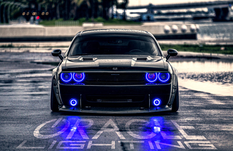 ORACLE Lighting Oracle Dodge Challenger 08-14 LED Waterproof Halo Kit - ColorSHIFT w/ Simple Controller