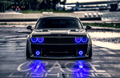 ORACLE Lighting Oracle Dodge Challenger 08-14 LED Waterproof Halo Kit - ColorSHIFT w/ 2.0 Controller