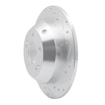 R1 Concepts R1 15-20 Kia SORENTO Rear Right Drilled & Slotted Silver Brake Rotor