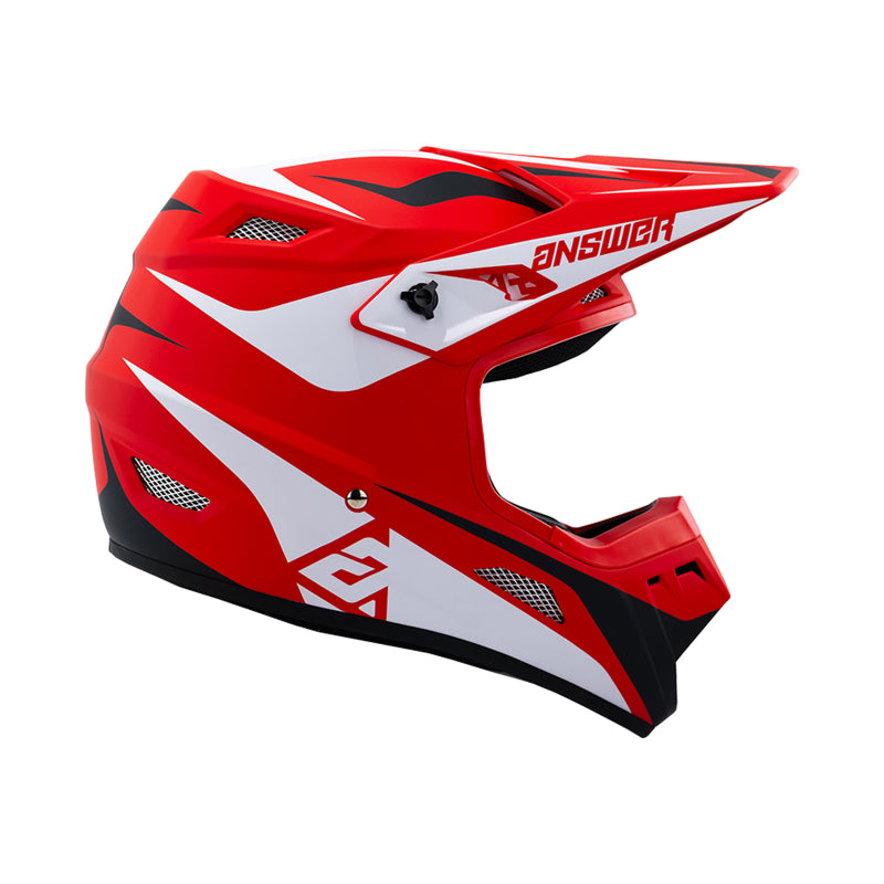 Answer 26 AR1 Mototown Helmet Glossy Red/White/Black Youth - Small