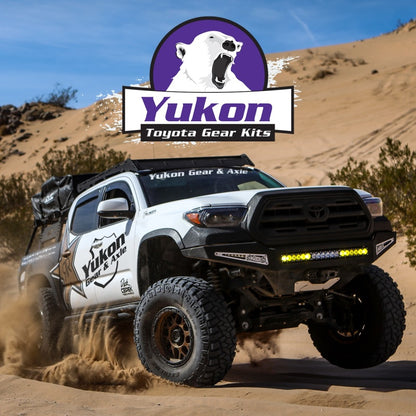 Yukon Gear & Axle Yukon Gear Ring & Pinion Gear Kit Pkg F&R w/Install Kits Toyota 8.0/8.0 IFS 4.56 Ratio