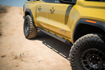 DV8 Offroad DV8 23-25 Chevy Colorado & GMC Canyon Rock Sliders - Micro Texture Black