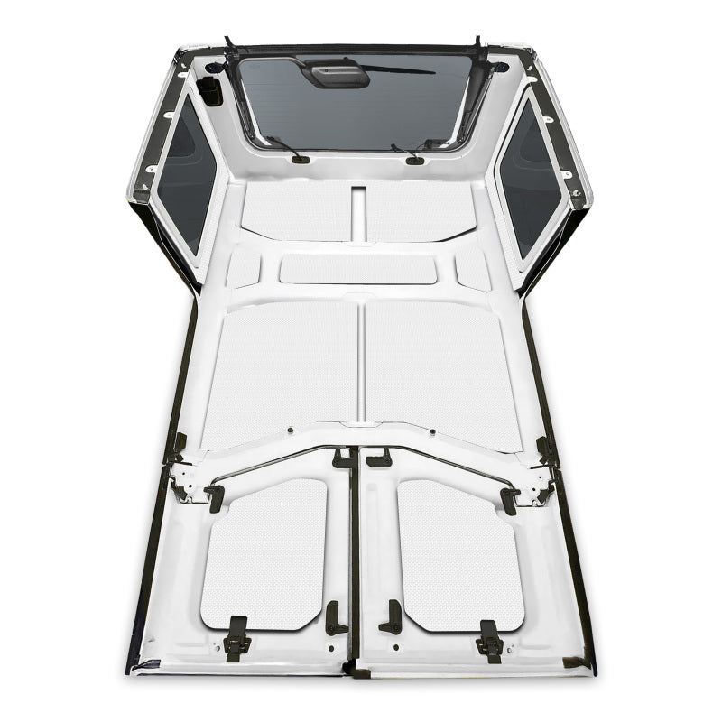 DEI 18-23 Jeep Wrangler JL 4-Door Boom Mat Complete Headliner Kit - 13 Piece - White