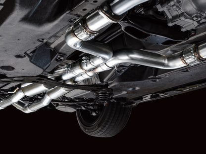 AWE Tuning 2023 Nissan Z RZ34 RWD Track Edition Cat-Back Exhaust System w/ Chrome Silver Tips