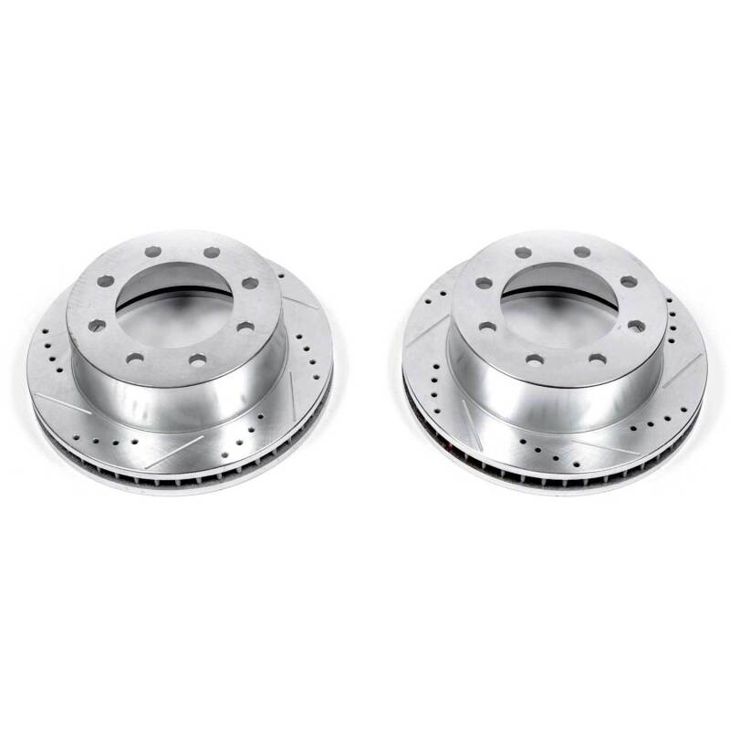 PowerStop Power Stop 00-02 Dodge Ram 2500 Front Evolution Drilled & Slotted Rotors - Pair