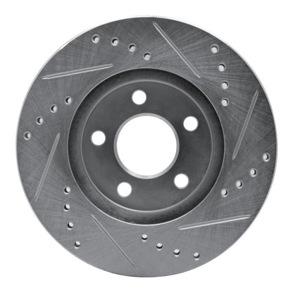 R1 Concepts R1 95-99 Dodge Neon (USA/Canada) Front Left Drilled & Slotted Silver Brake Rotor