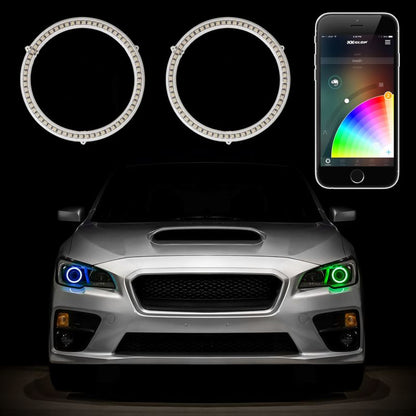 XKGLOW XK Glow 2x100mm - RGB Switchback Halo Million Color XKCHROME Smartphone App Controlled Kit