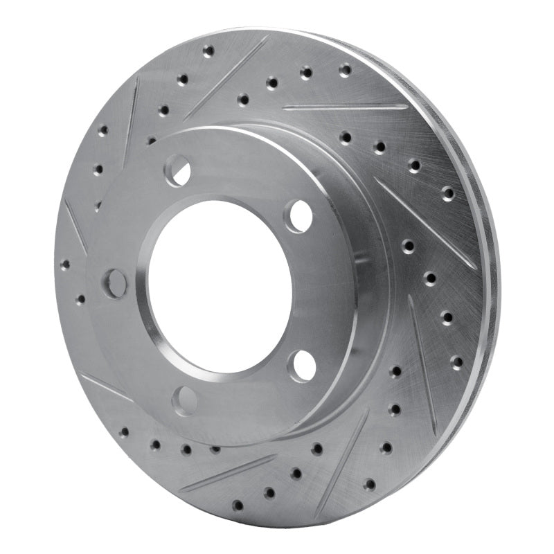 R1 Concepts R1 94-96 Ford Bronco Front Left Drilled & Slotted Silver Brake Rotor