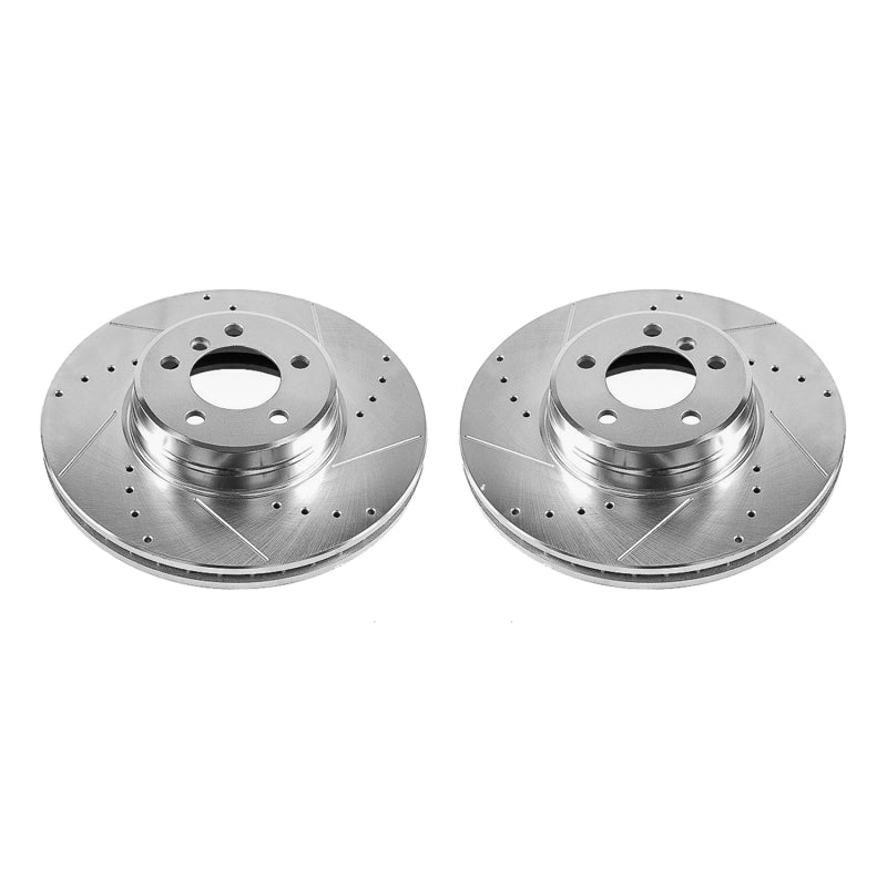 PowerStop Power Stop 03-05 Land Rover Range Rover Front Evolution Drilled & Slotted Rotors - Pair