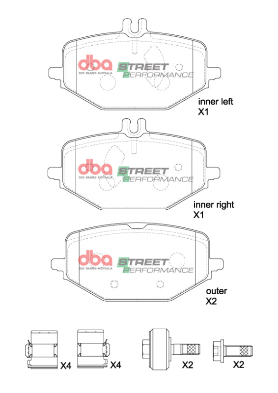 DBA 2021+ Mercedes-Benz GLE53 AMG 4Matic SP Performance Rear Brake Pads