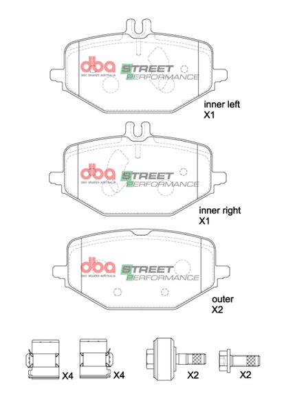 DBA 2021+ Mercedes-Benz GLE53 AMG 4Matic SP Performance Rear Brake Pads