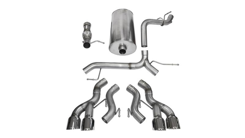 CORSA Performance Corsa 2012-2014 Cadillac Escalade DUB 6.2L V8 Polished Sport Cat-Back Exhaust
