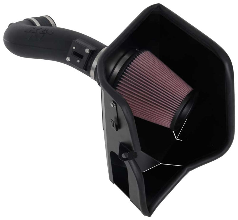 K&N Engineering K&N 2019+ Chevrolet 1500 5.3L / 6.2L V8 F/I AirCharger Performance Intake System