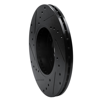 R1 Concepts R1 89-99 Infiniti I30 Front Right Drilled & Slotted Black Brake Rotor