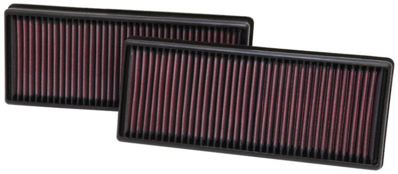 K&N Engineering K&N Replacement Air Filter 12.563in O/S Length x 5.25in O/S Width x 1.625in H (Inc 2 Filters)