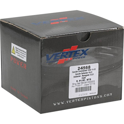 Vertex Pistons Vertex Piston 11-19 Can-Am Commander 1000 1000cc Cast Replica Piston Kit