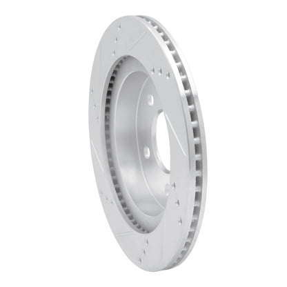 R1 Concepts R1 93-97 Chevrolet Camaro Rear Right Drilled & Slotted Silver Brake Rotor