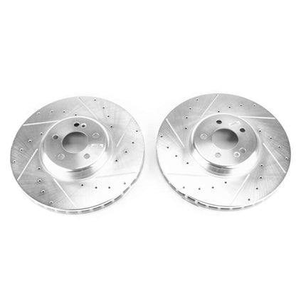 PowerStop Power Stop 17-18 Mercedes-Benz C43 AMG Front Evolution Drilled & Slotted Rotors - Pair