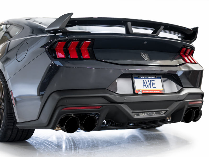 AWE Tuning AWE 2024 Ford Mustang Dark Horse S650 RWD Track Edition Cat-Back Exhaust w/ Quad Diamond Black Tips