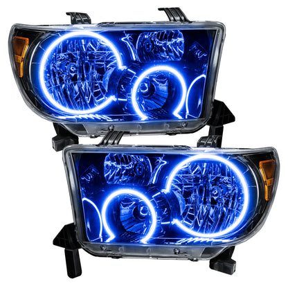 ORACLE Lighting Oracle 07-11 Toyota Tundra Pre-Assembled Headlights- Blk Housing - w/ Simple Controller