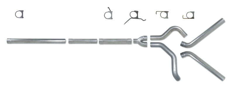 Diamond Eye Performance Diamond Eye KIT 4in Catback MFLR RPLCMENT PIPE DUAL SS: 2004.5-2007.5 DODGE CUMMINS 600