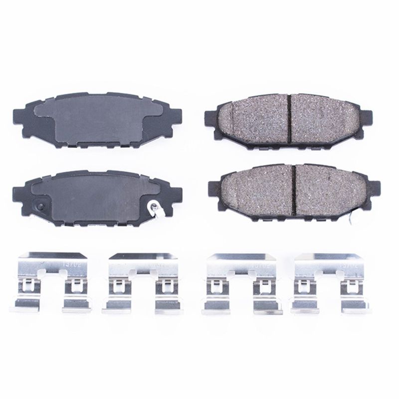 PowerStop Power Stop 13-16 Subaru BRZ Rear Z17 Evolution Ceramic Brake Pads w/Hardware