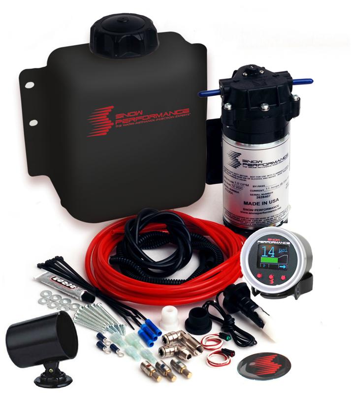 Snow Performance Stg 2 Boost Cooler F/I Prog. Water Injection Kit (SS Braided Line 4AN Fittings)