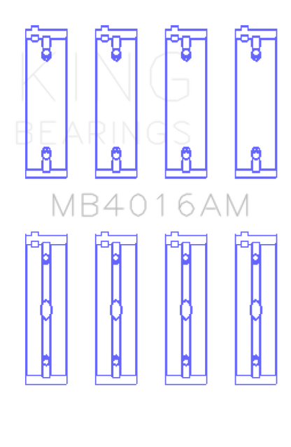King Engine Bearings Mitsubishi 181CI 3.0L 6G72 V6 Main Bearing Set - Size STD
