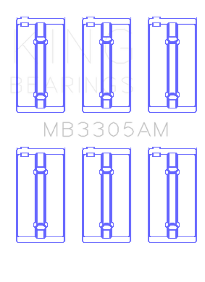 King Engine Bearings Datsun J15/(Size +0.75mm) Main Bearing Set