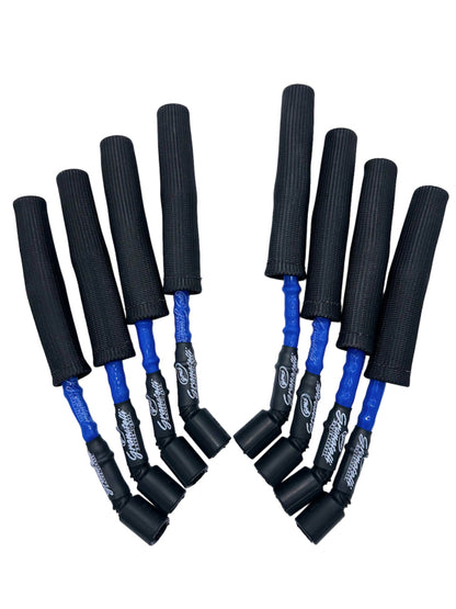 Granatelli Motor Sports Granatelli 99-23 GM LS2/LS3/LSA/LS7/LS9 Hi-Perf Coil-Near-Plug Conn Kit w/Blue Jacket/Blk Sleeve
