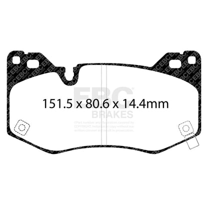 EBC Racing 2020+ Cadillac CT4-V 2.7T Front RP-X Brake Pads