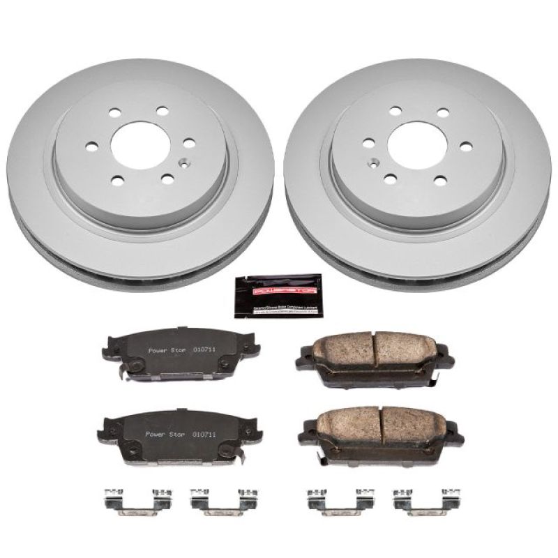 PowerStop Power Stop 04-09 Cadillac SRX Rear Z17 Evolution Geomet Coated Brake Kit