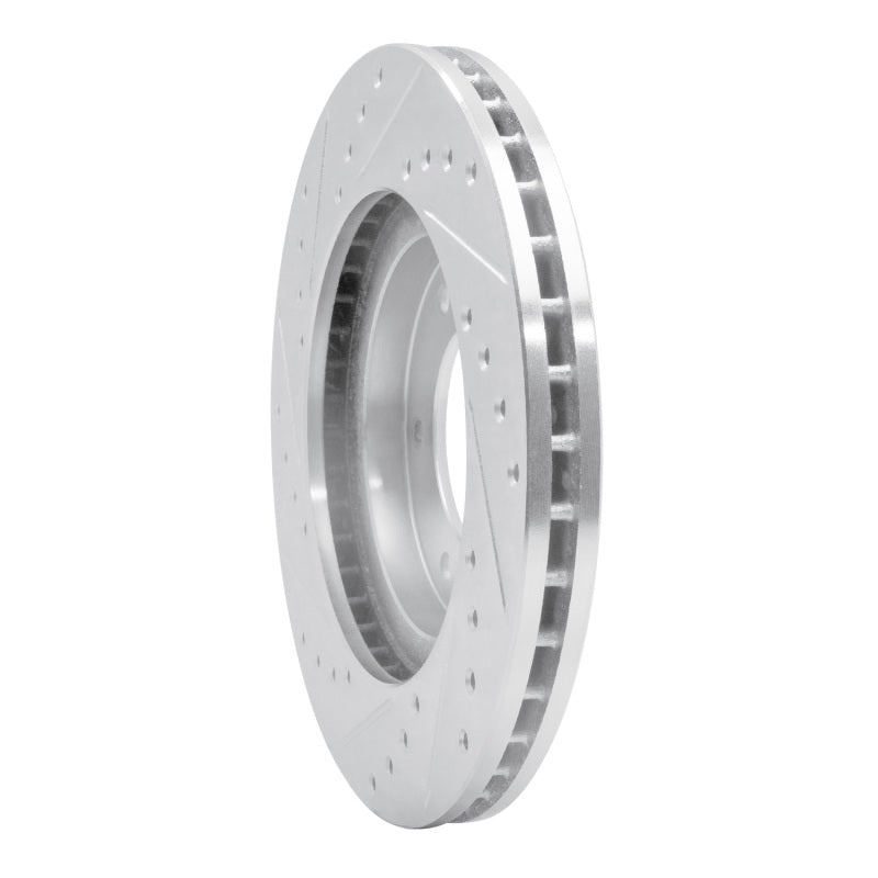 R1 Concepts R1 93-98 Toyota T100 Front Right Drilled & Slotted Silver Brake Rotor