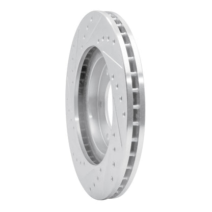 R1 Concepts R1 93-98 Toyota T100 Front Right Drilled & Slotted Silver Brake Rotor