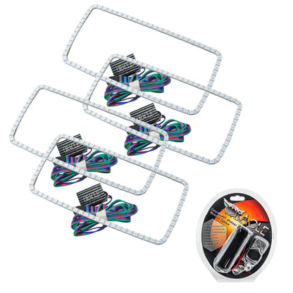 ORACLE Lighting Oracle GMC Sierra 07-13 Halo Kit (New Square Ring Design) - ColorSHIFT