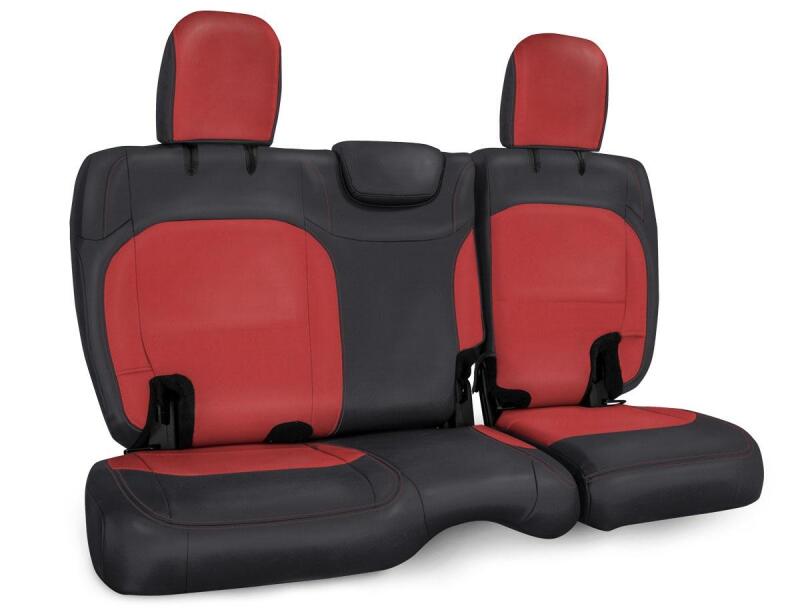 PRP Seats PRP 2018+ Jeep Wrangler JL/2 Door Rear Bench Cover - Black/Red