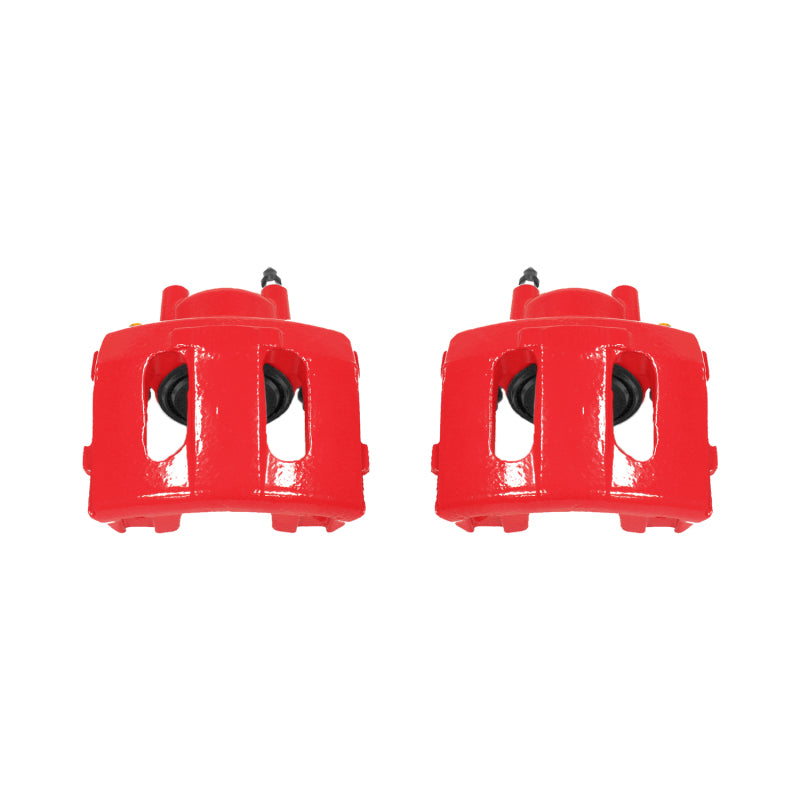PowerStop Power Stop 90-01 Jeep Cherokee Front Red Calipers w/o Brackets - Pair