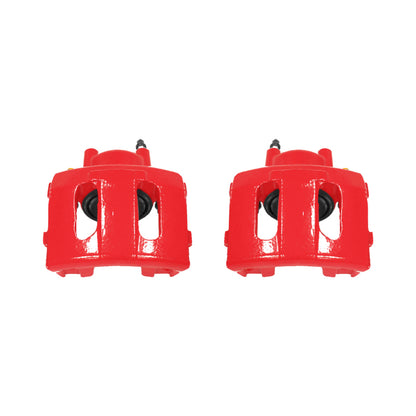 PowerStop Power Stop 90-01 Jeep Cherokee Front Red Calipers w/o Brackets - Pair