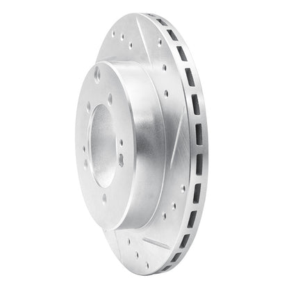 R1 Concepts R1 91-93 Dodge STEALTH Rear Right Drilled & Slotted Silver Brake Rotor
