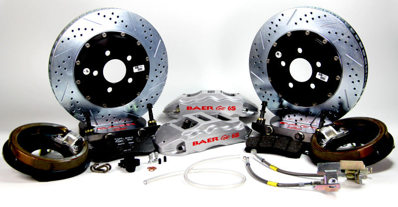 Baer Brakes 60-74 Chevrolet C10 Pickup 15in Extreme+ Rear Brake Kit-Silver-