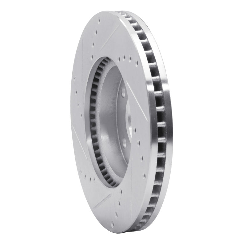 R1 Concepts R1 03-05 Kia SEDONA Front Right Drilled & Slotted Silver Brake Rotor