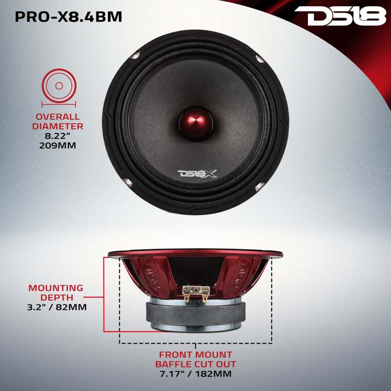 DS18 Pro-X Package w/ Pair of PRO-X8.4BM and a Pair of PRO-TW1X/BK