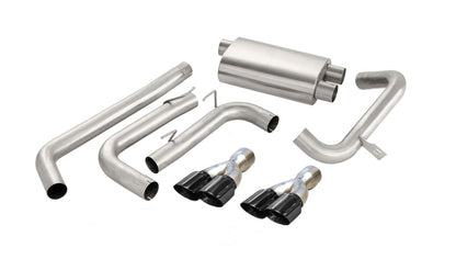 CORSA Performance Corsa 1998-2002 Chevrolet Camaro Convertible Z28 5.7L V8 LS1 Black Tip Sport Cat-Back Exhaust