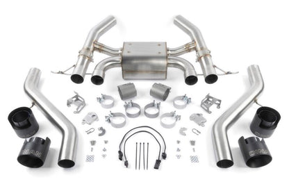 Dinan 23-26 BMW M2 (G87) Valved Axleback Exhaust System - Black Tips